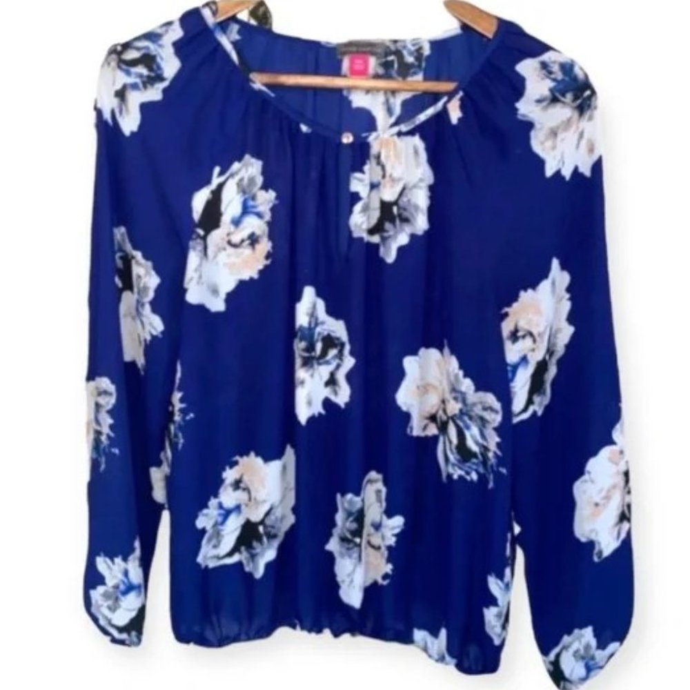 Vince Camuto Lightweight Floral Print Blouse Size XS